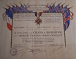 Diplme de la croix d'honneur du mrite franco-britannique