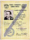 Carte de service FFC / S.R. Alliance (1944) dAndr GIRARD