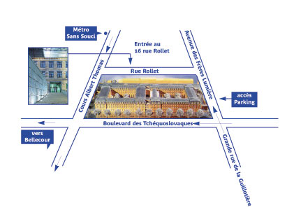 Plan de la manufacture des Tabacs de Lyon